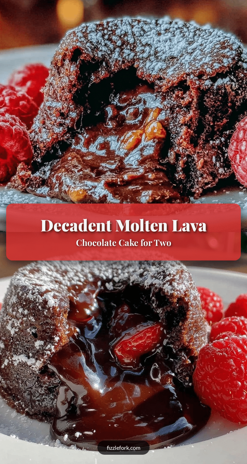 molten lava chocolate cake for two recipe