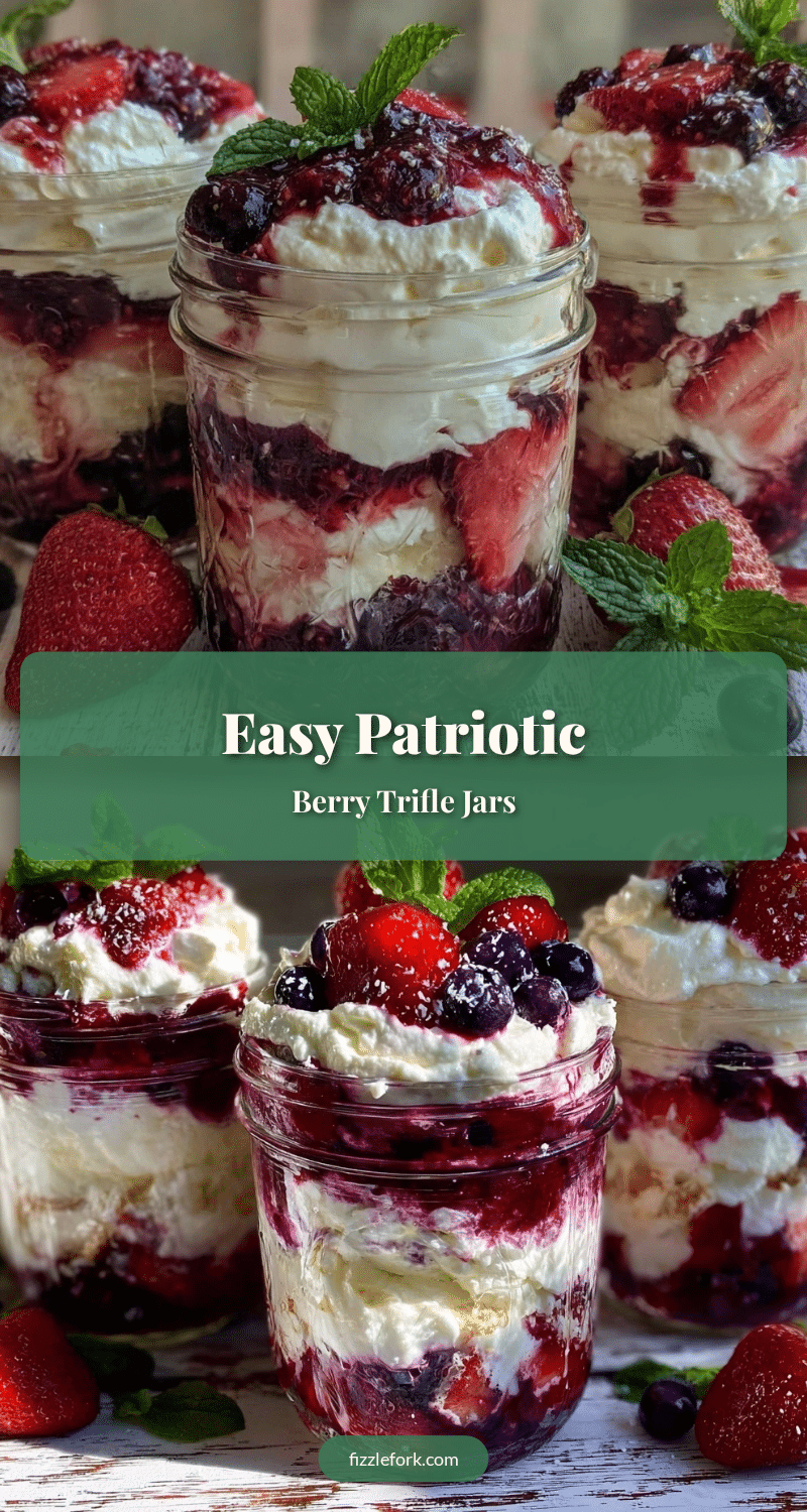 patriotic berry trifle jars recipe recipe
