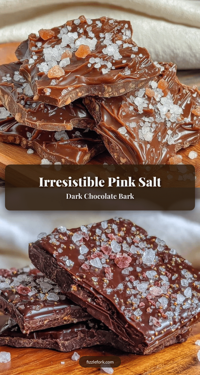 pink Himalayan salt crusted dark chocolate bark recipe