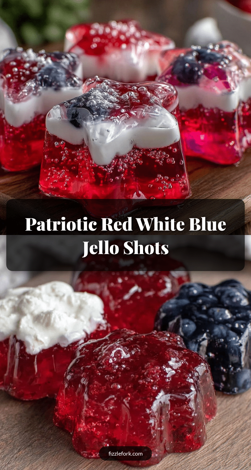 red white and blue jello shot cups recipe