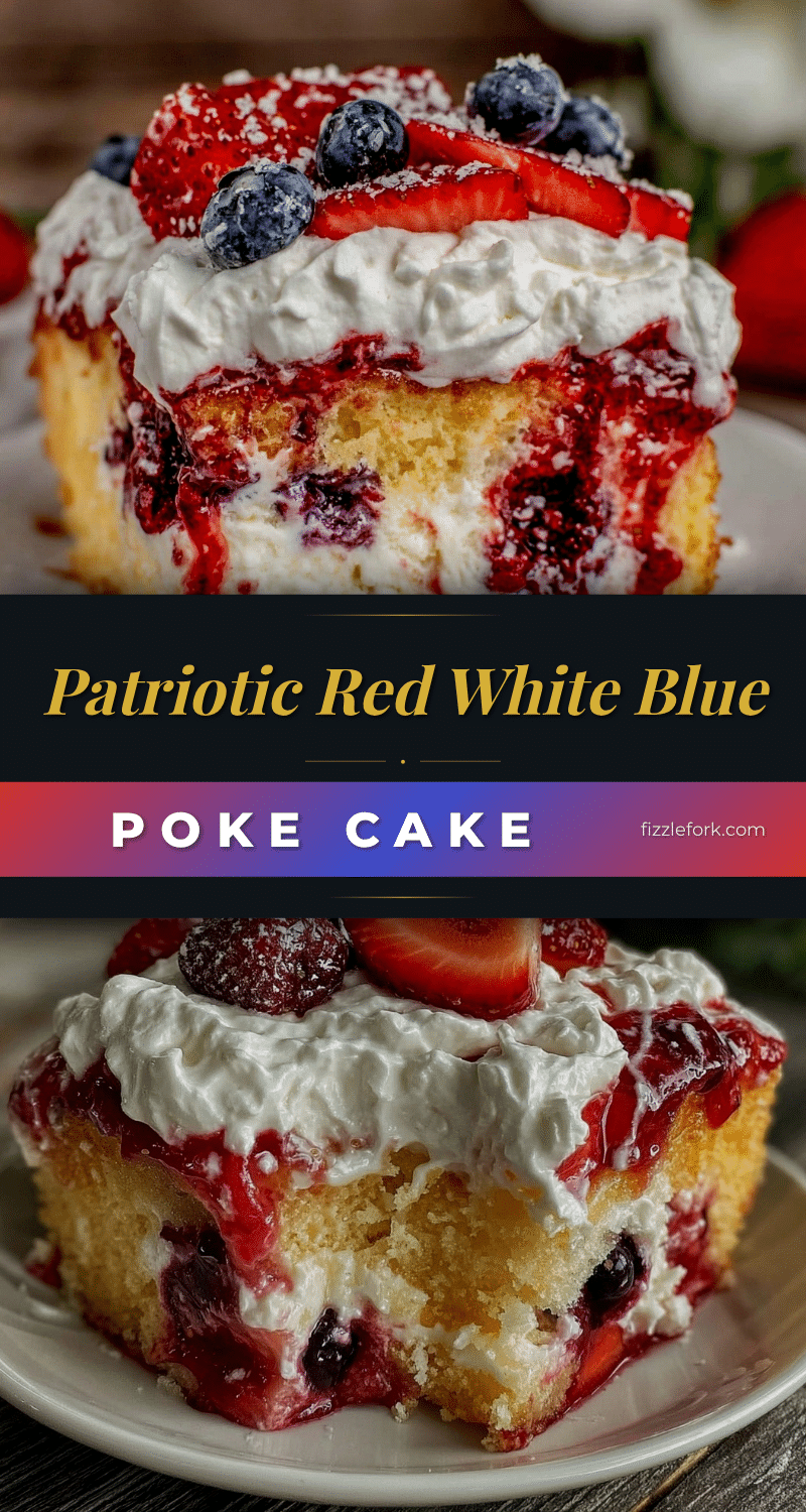 red white and blue poke cake recipe