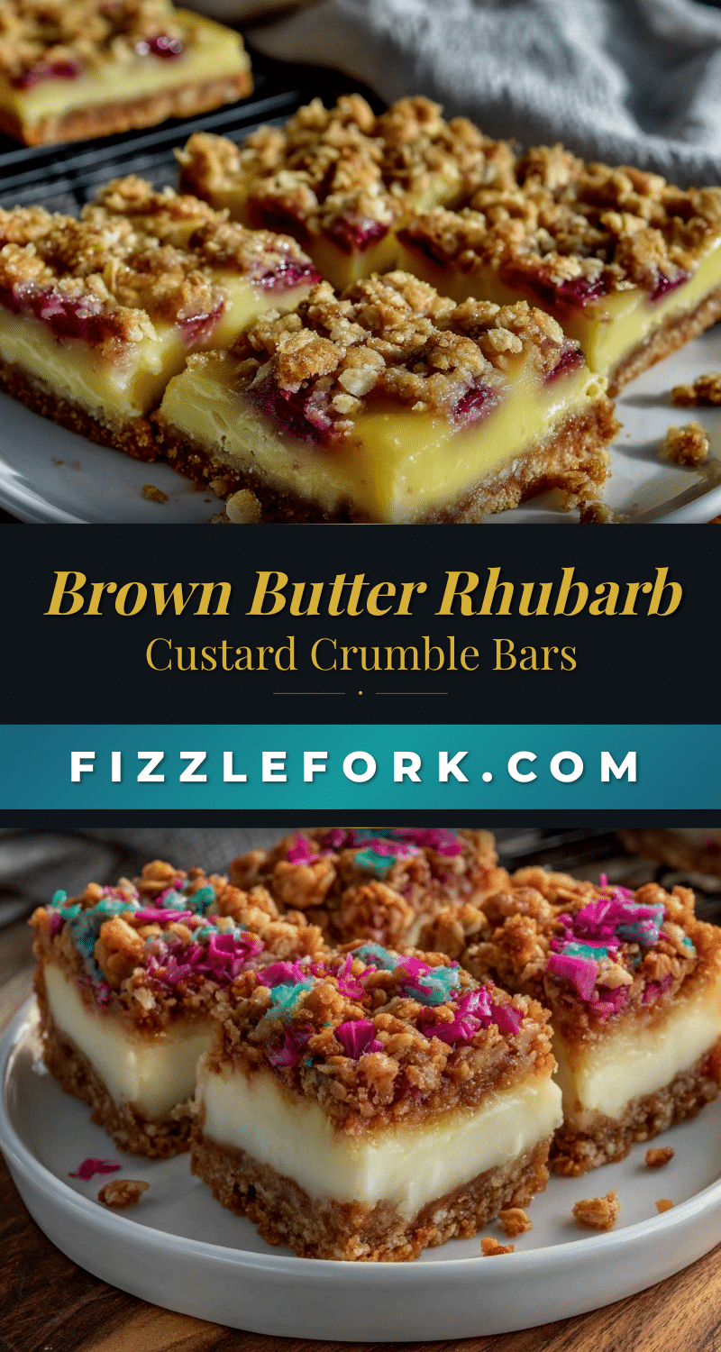 rhubarb custard crumble bars recipe