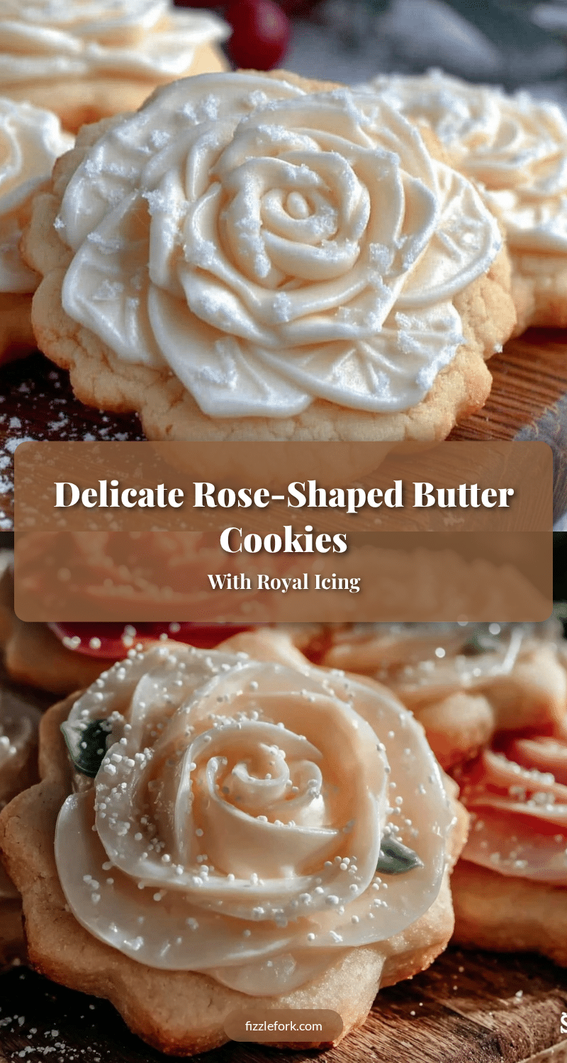 rose-shaped butter cookies recipe