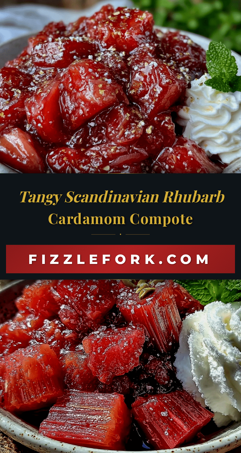 scandinavian rhubarb cardamom compote recipe