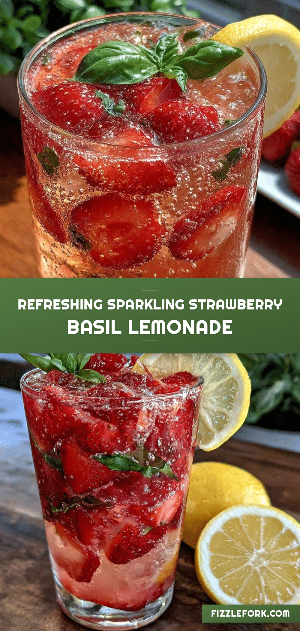 sparkling strawberry basil lemonade recipe