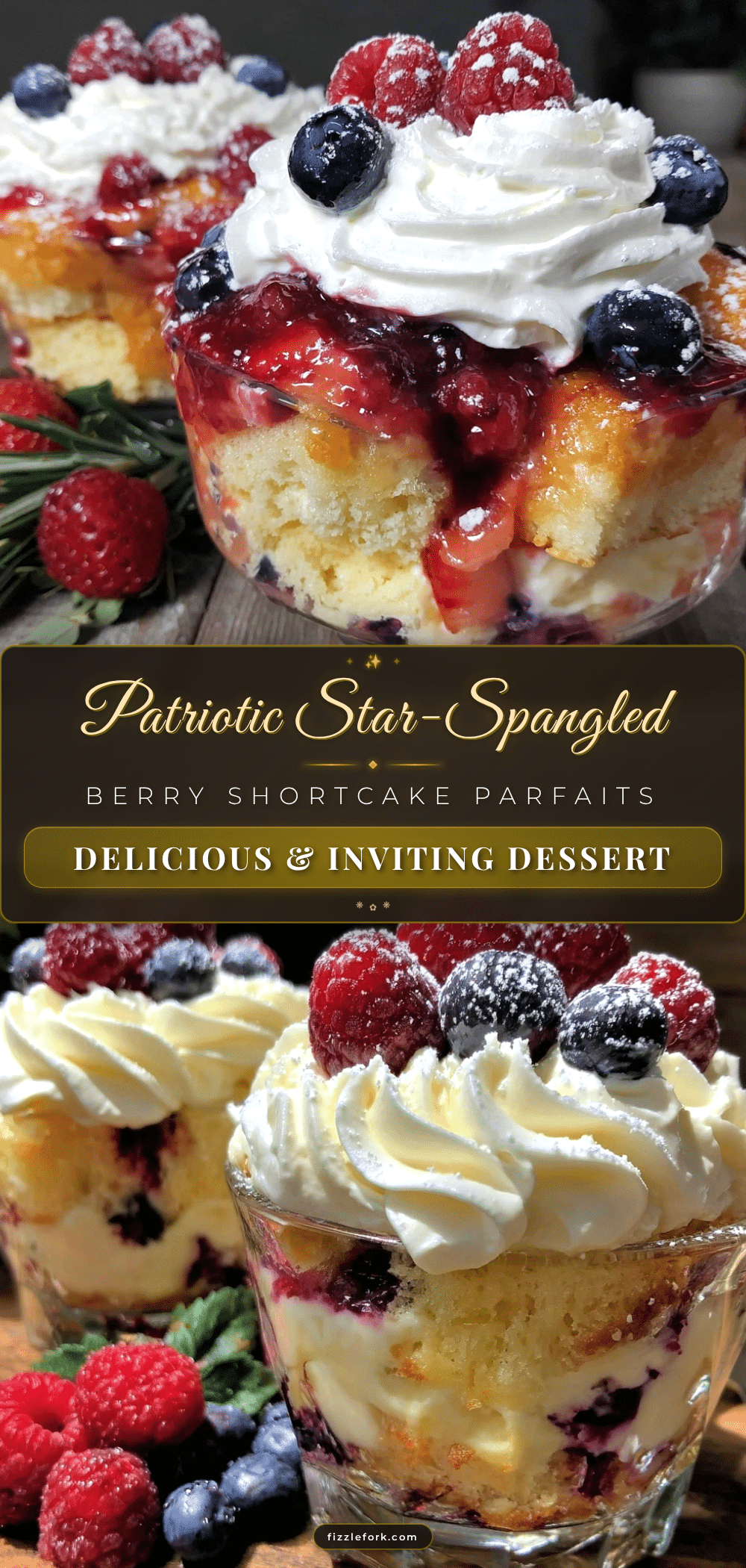 star-spangled berry shortcake parfaits recipe