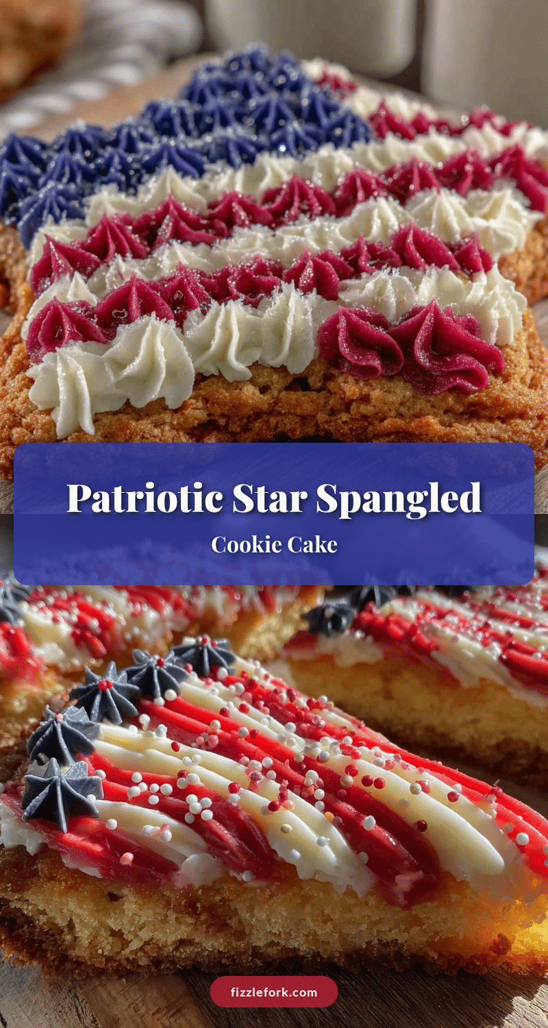 star spangled cookie cake recipe