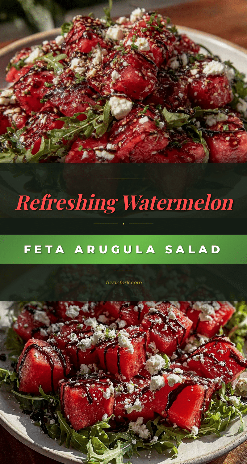 watermelon feta arugula salad recipe