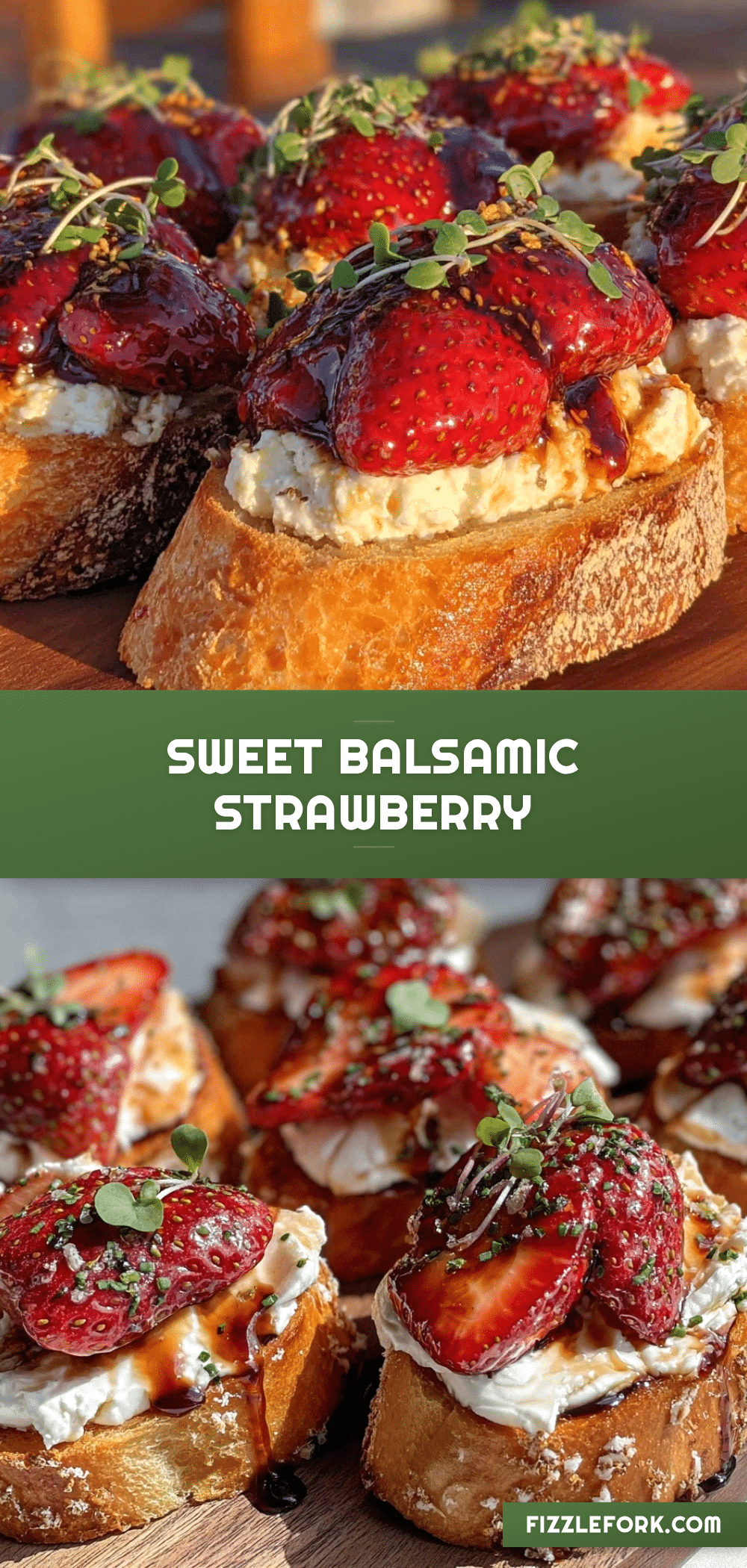 balsamic roasted strawberry crostini recipe
