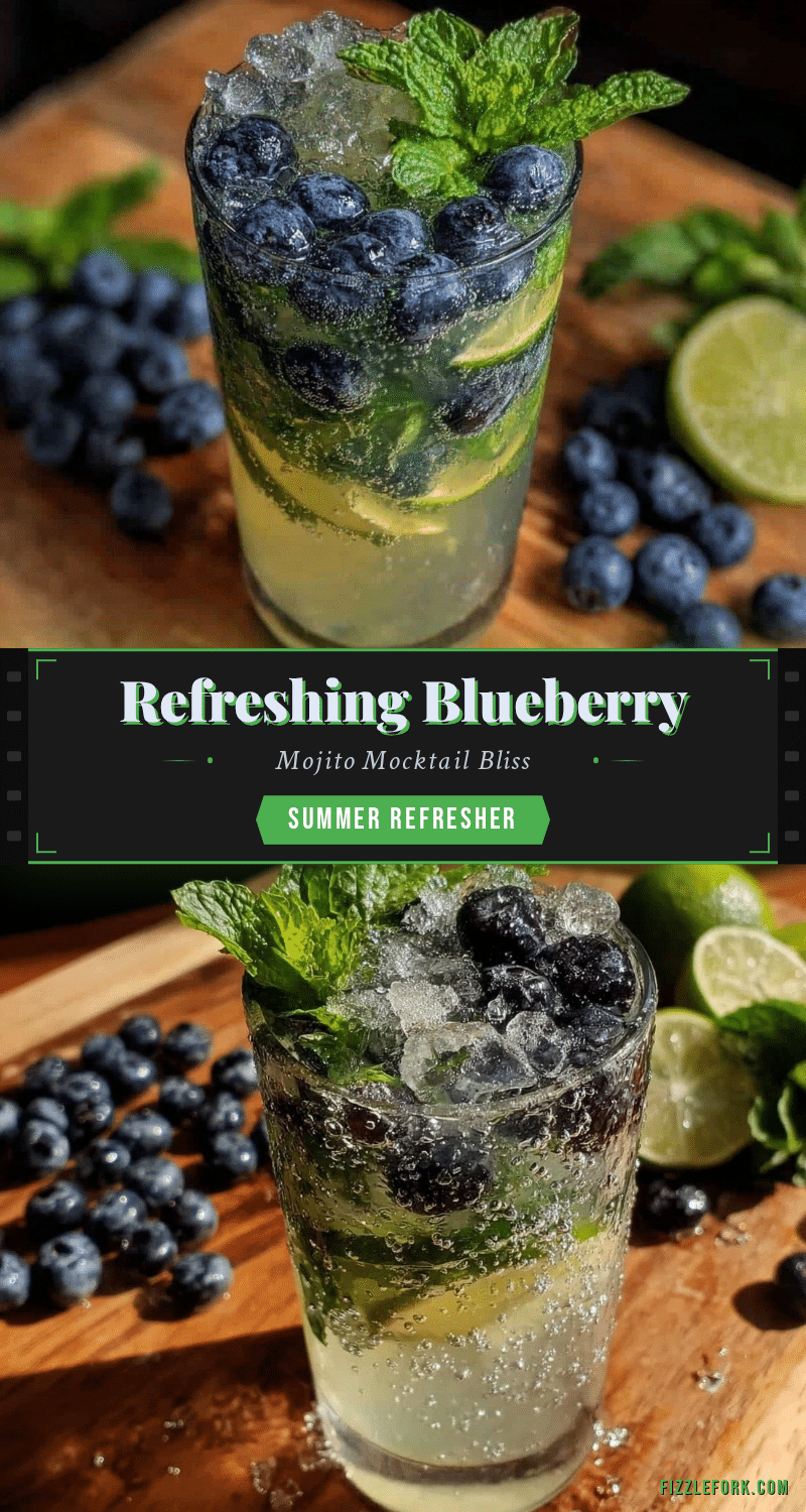 blueberry mojito mocktail recipe