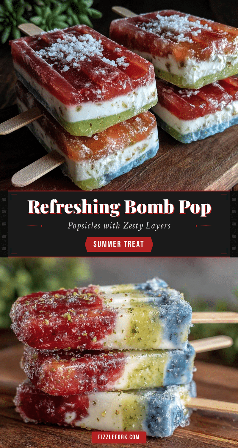 Bomb Pop Popsicles Recipe recipe