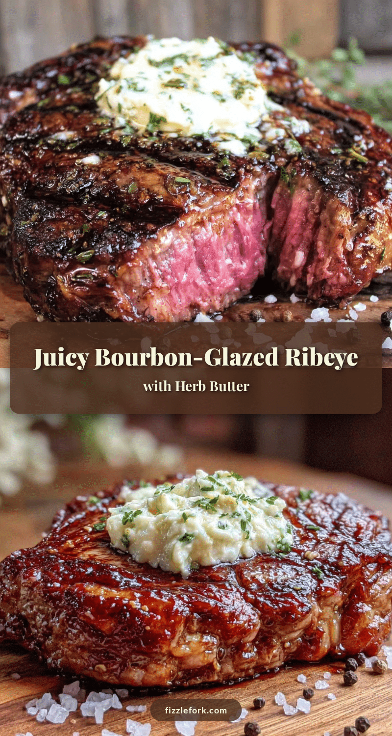 bourbon-glazed grilled ribeye recipe