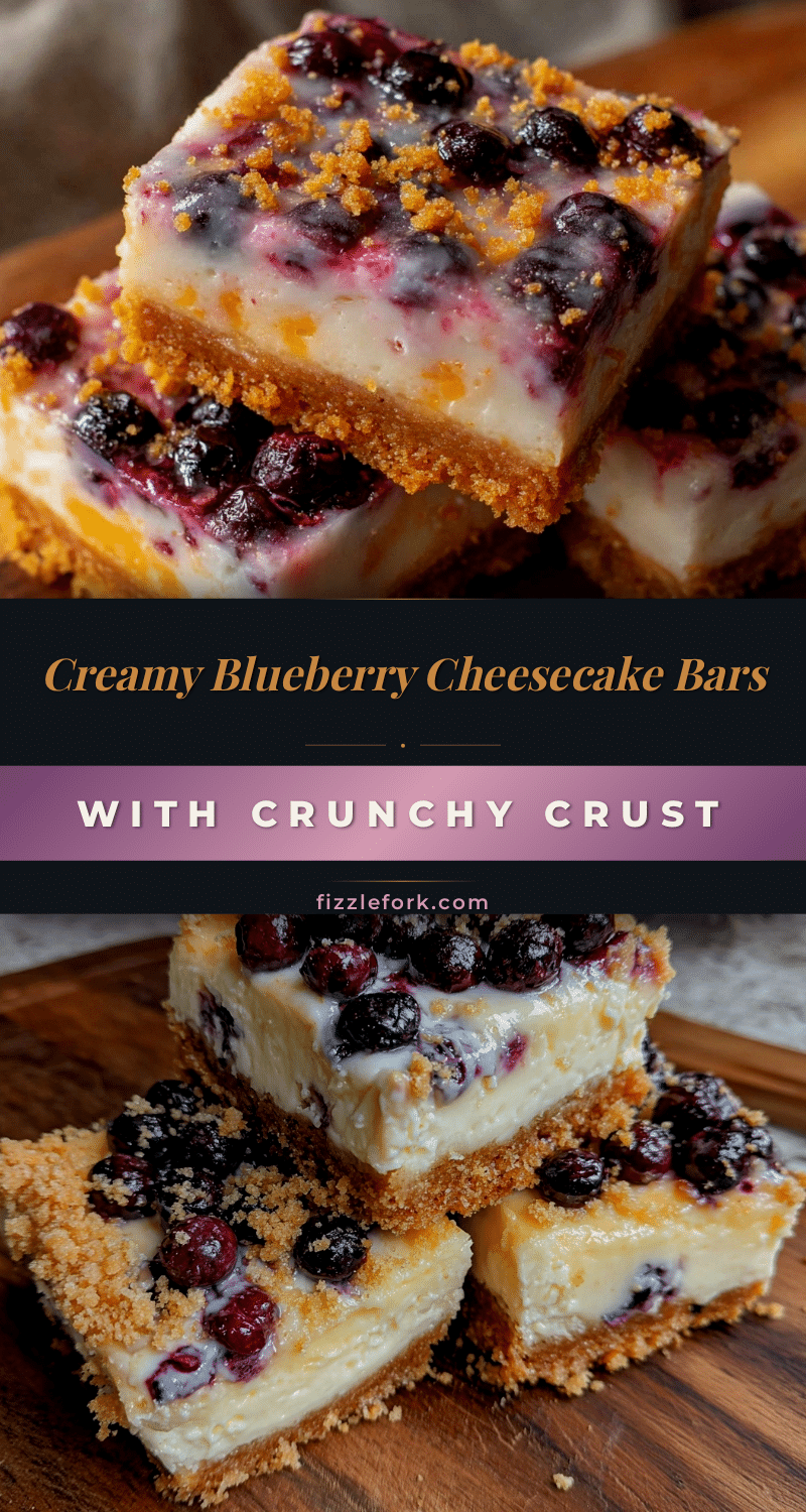 creamy blueberry cheesecake bars recipe