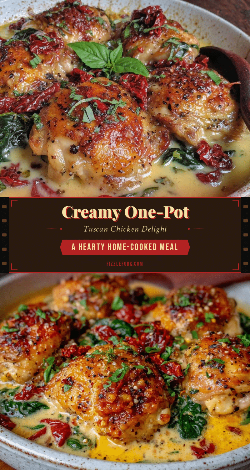 creamy one-pot tuscan chicken recipe