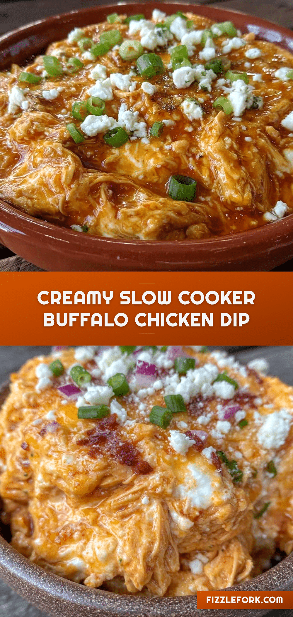 creamy slow cooker buffalo chicken dip recipe