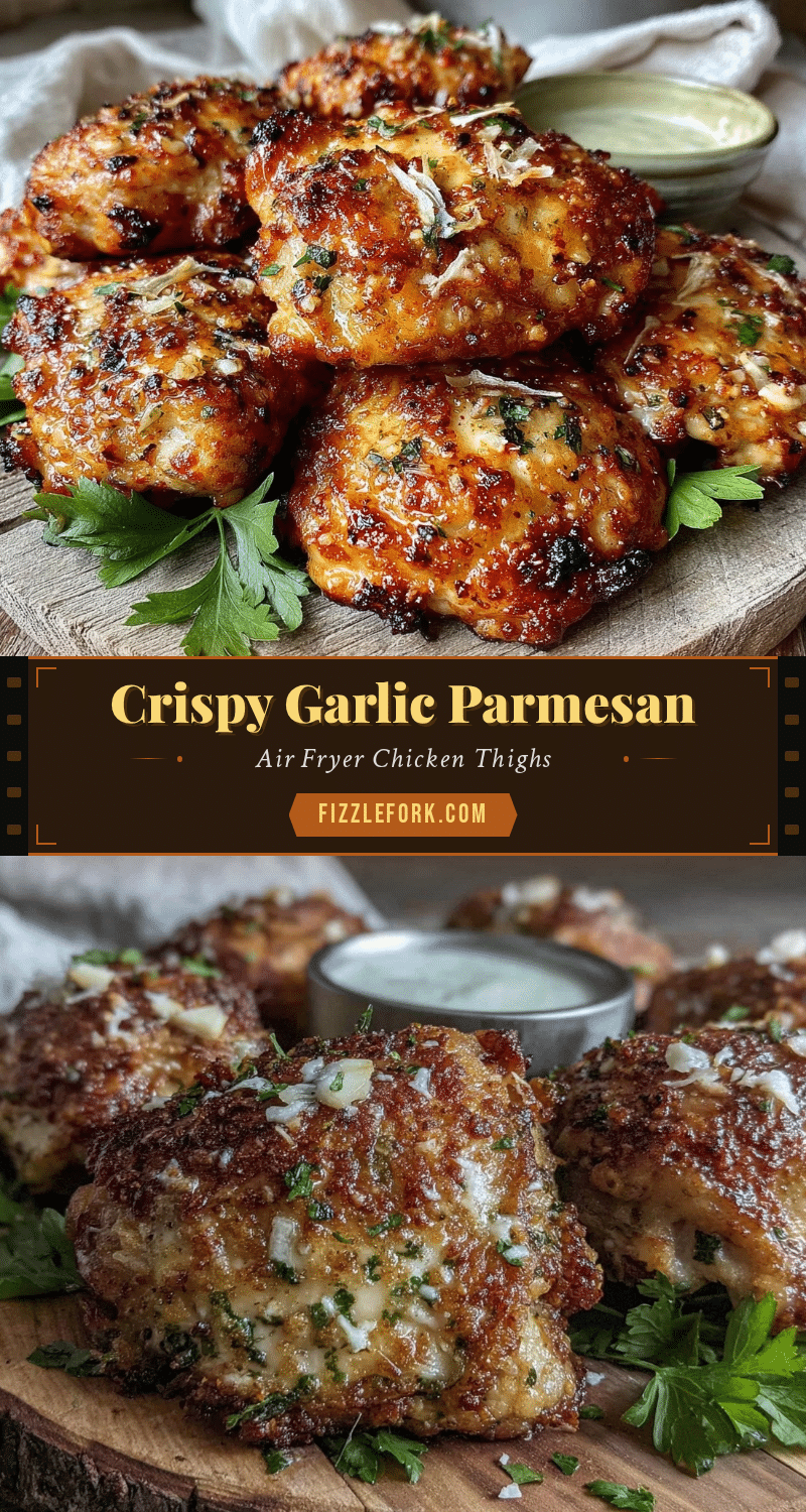 crispy garlic parmesan chicken thighs recipe
