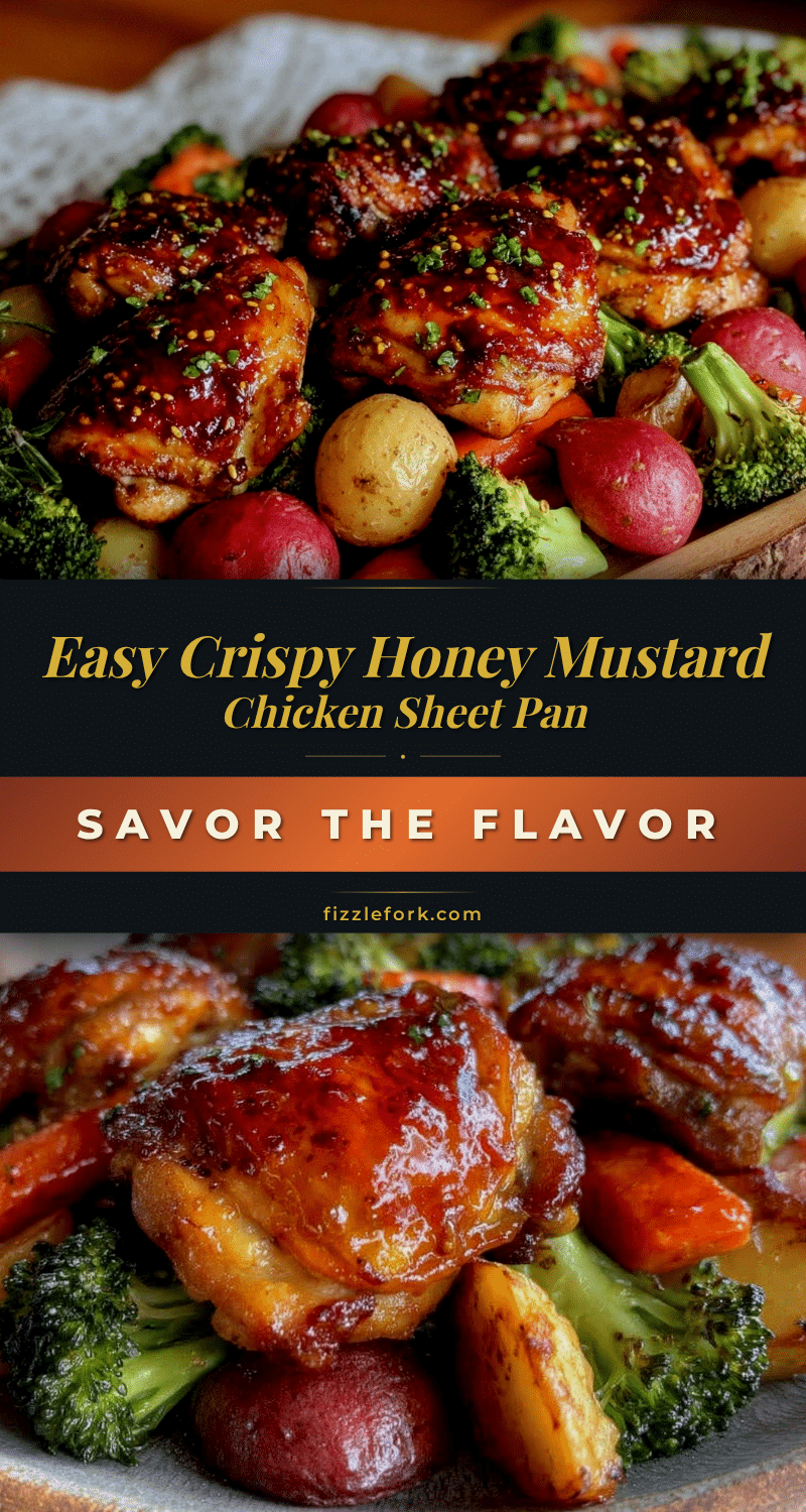 crispy sheet pan honey mustard chicken recipe