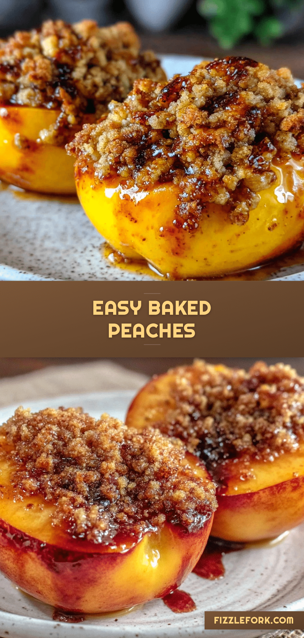 easy baked peaches recipe recipe