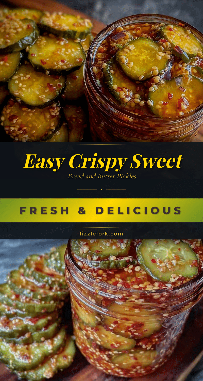 easy crispy bread and butter pickles recipe