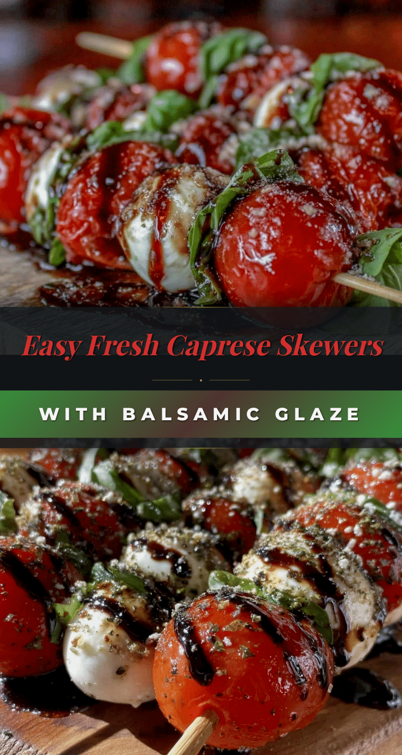 easy fresh caprese skewers recipe