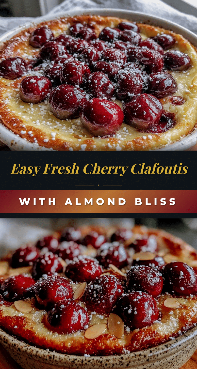easy fresh cherry clafoutis recipe
