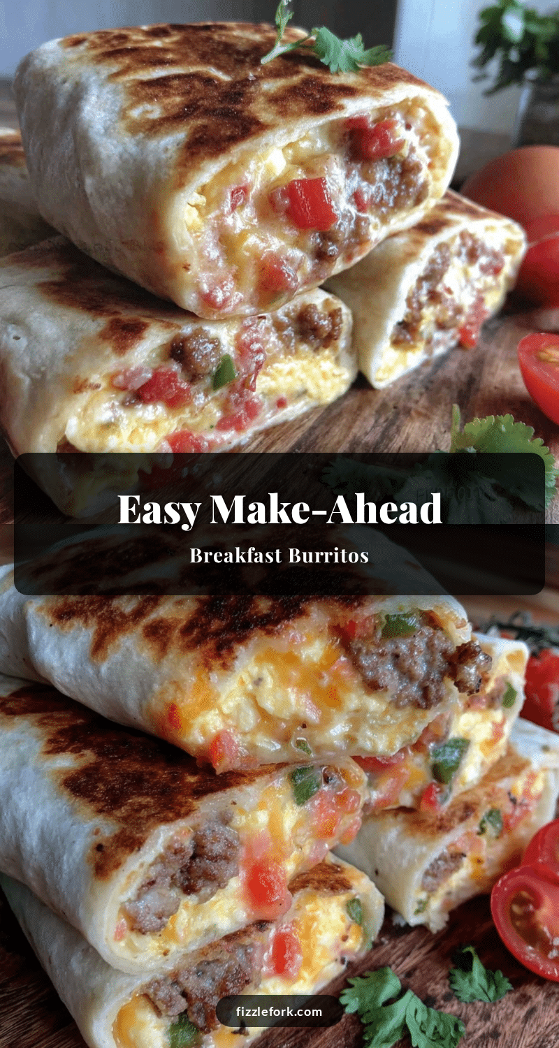 easy make-ahead breakfast burritos recipe
