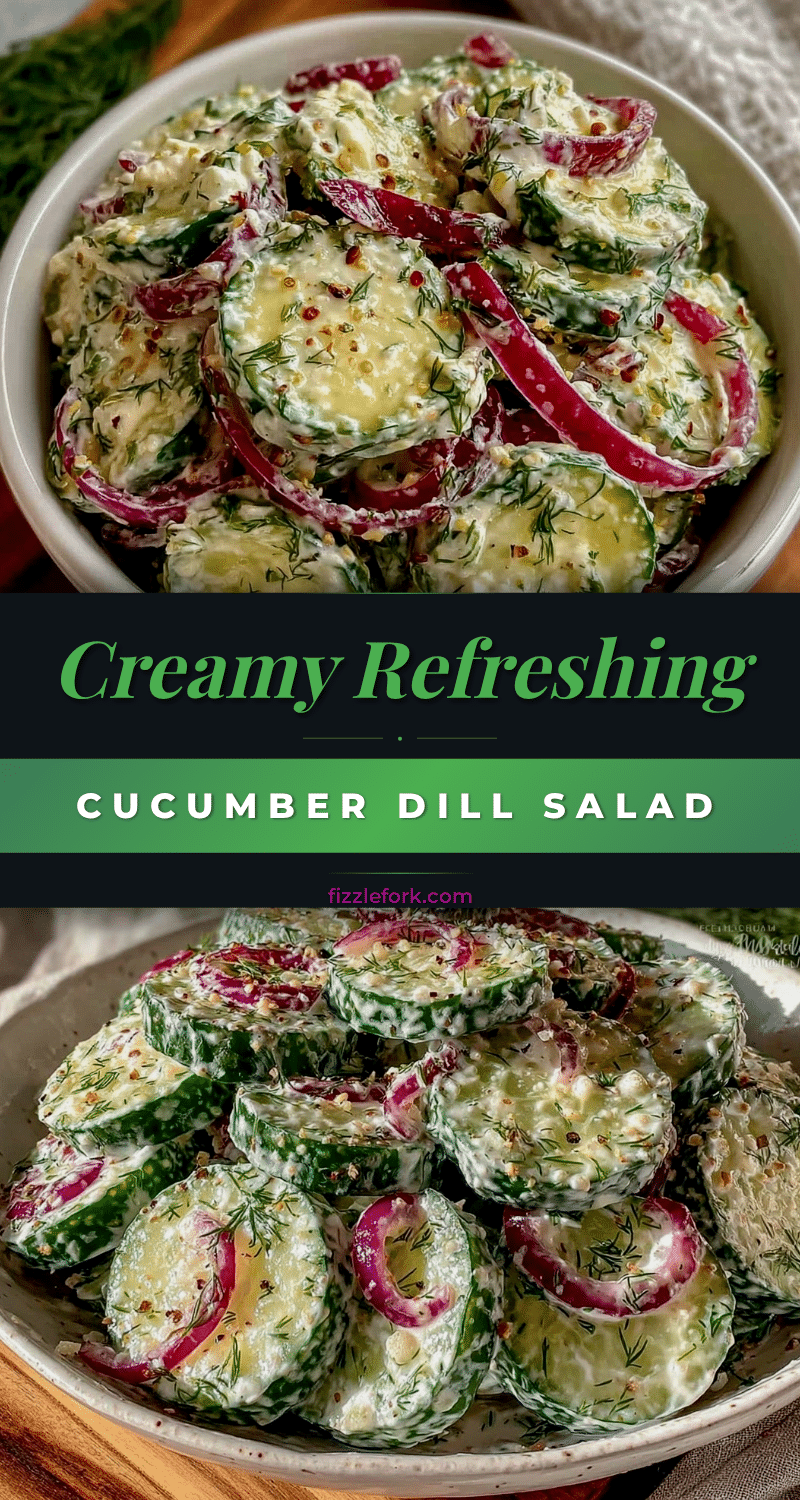 fresh creamy cucumber dill salad recipe