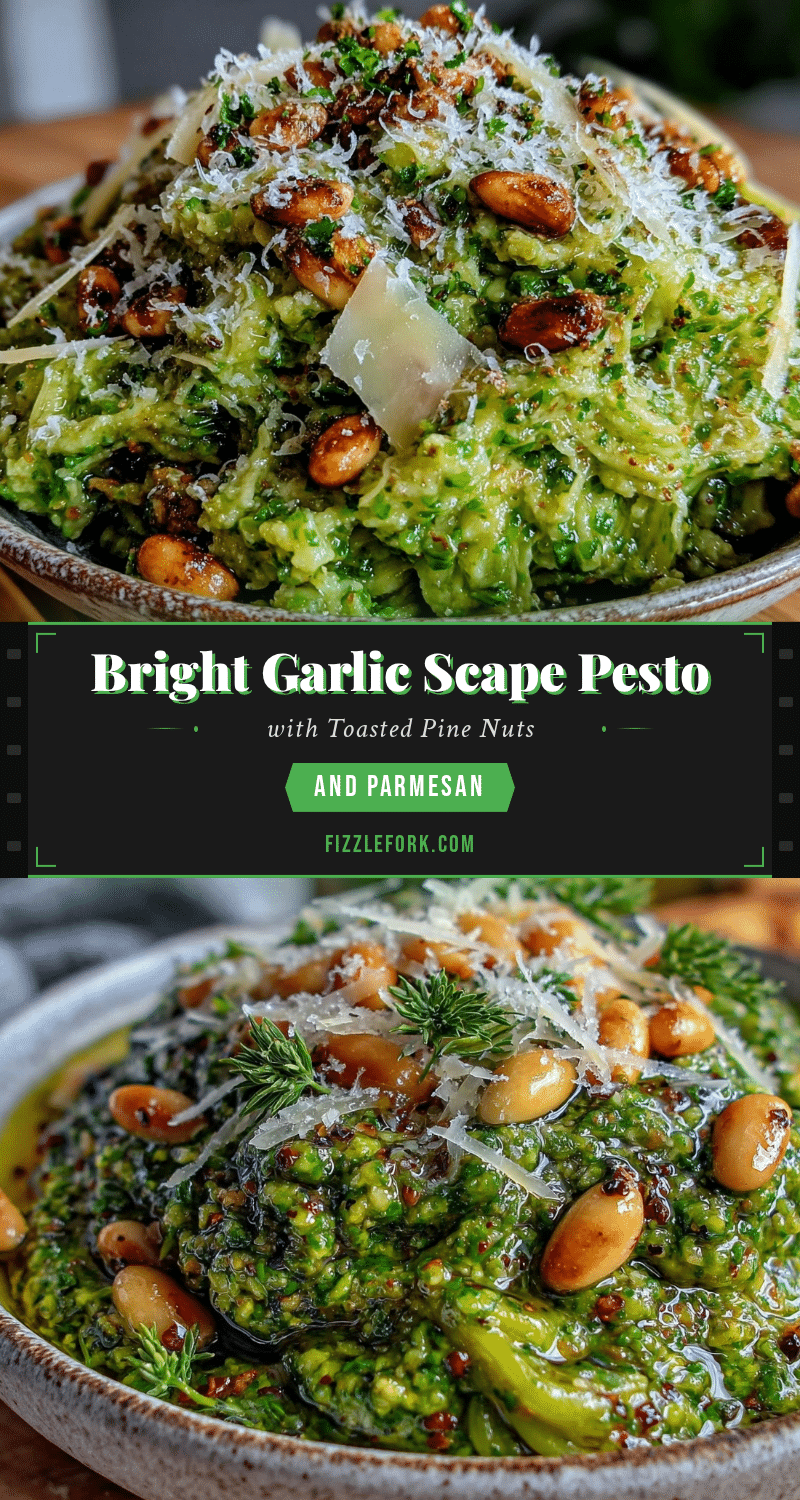 fresh garlic scape pesto recipe