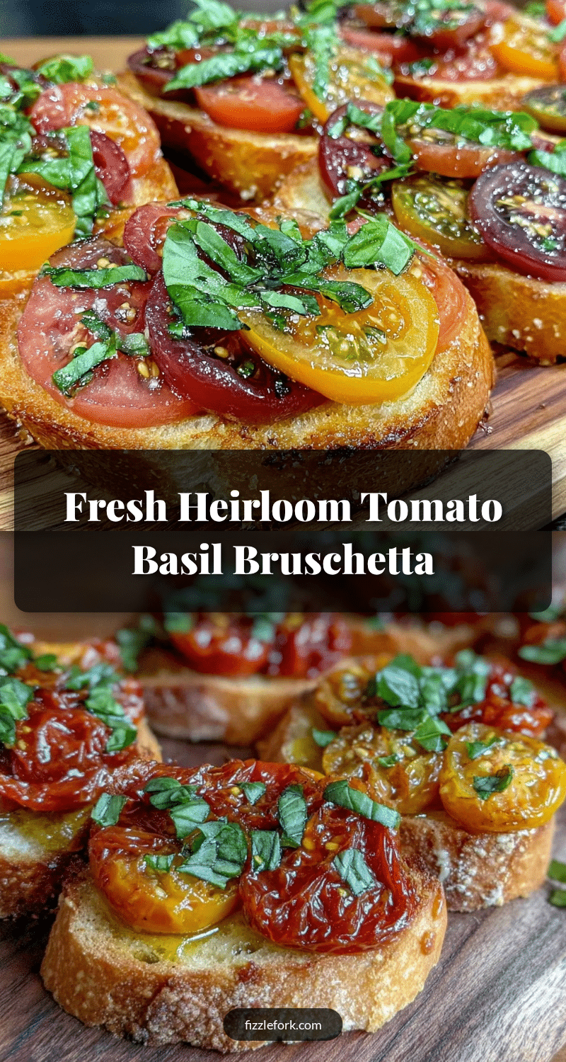 fresh heirloom tomato basil bruschetta recipe