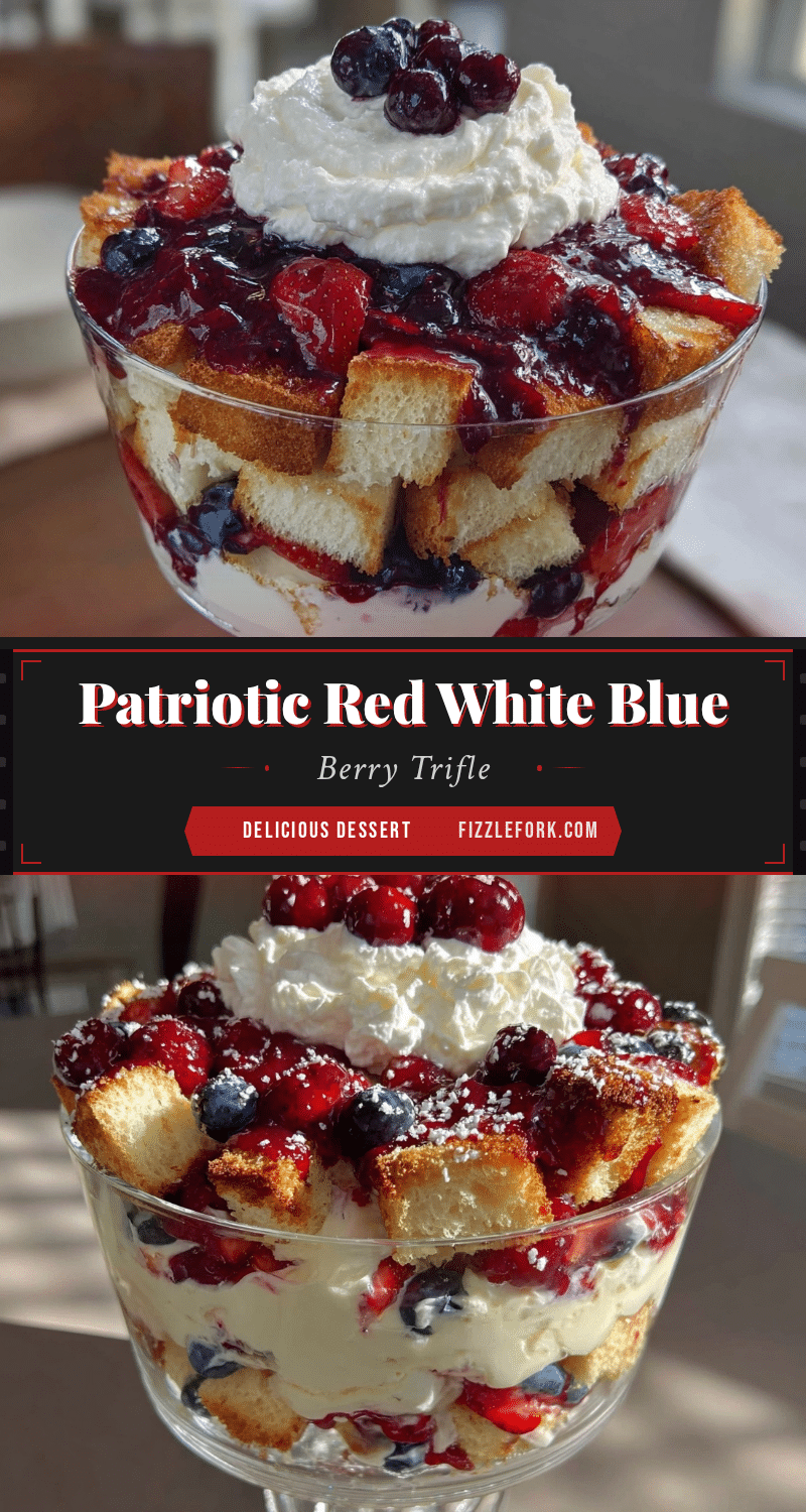 fresh red white and blue berry trifle recipe