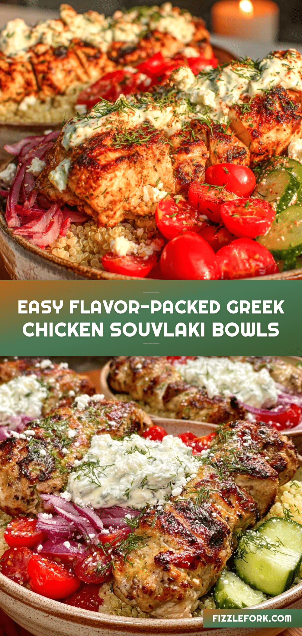 greek chicken souvlaki bowl recipe