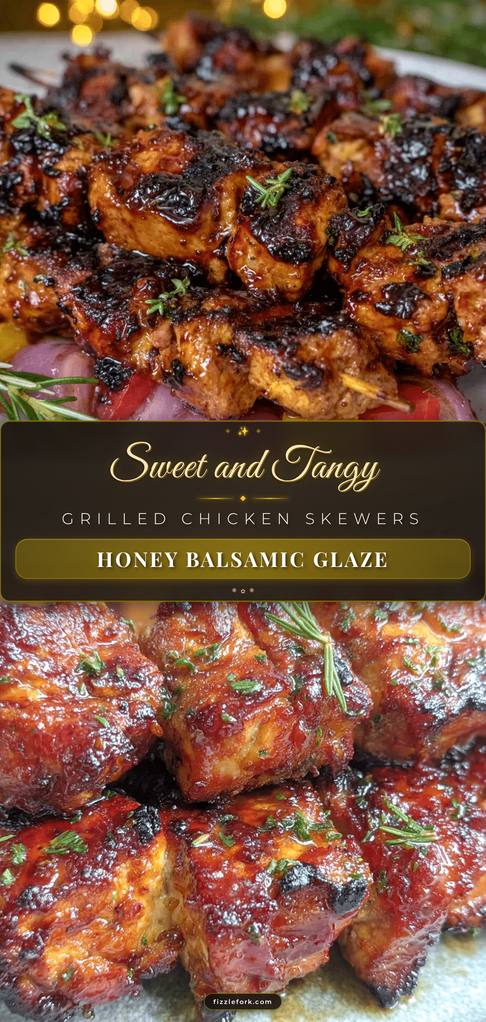 grilled honey balsamic chicken skewers recipe