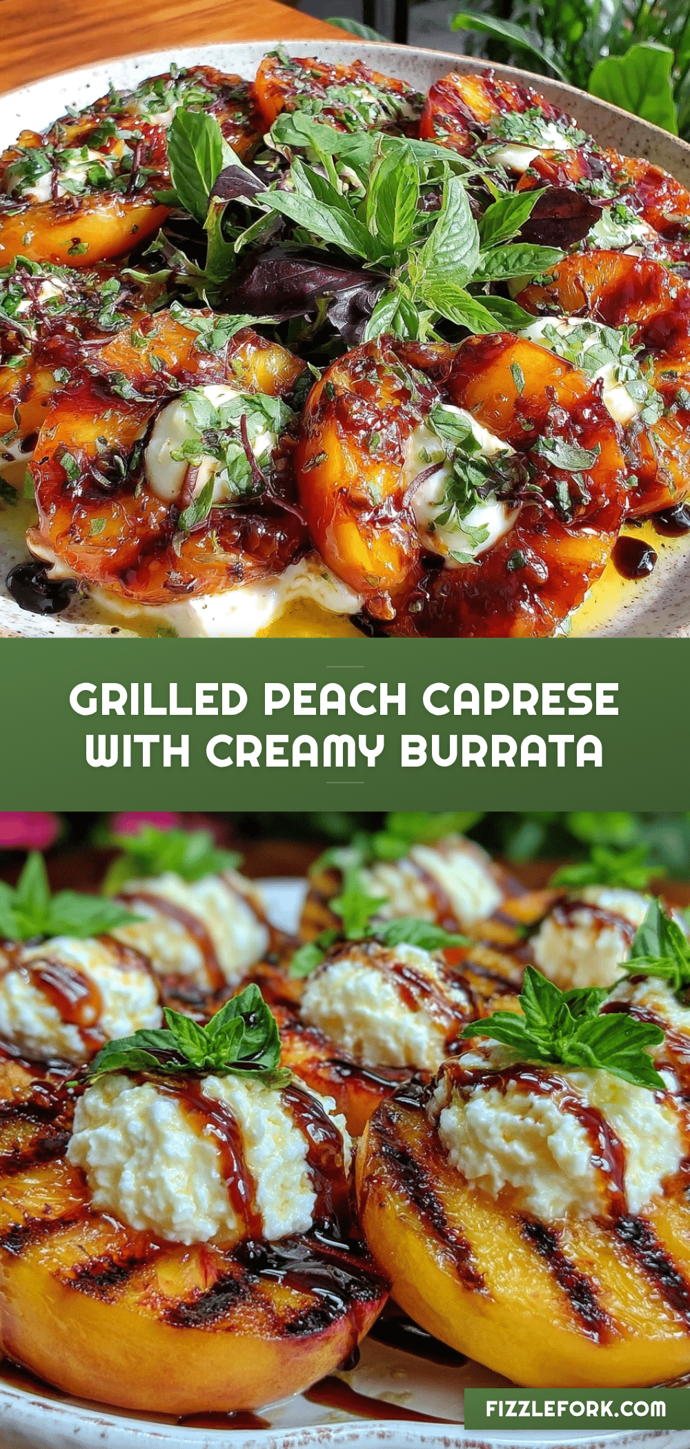 grilled peach caprese salad recipe