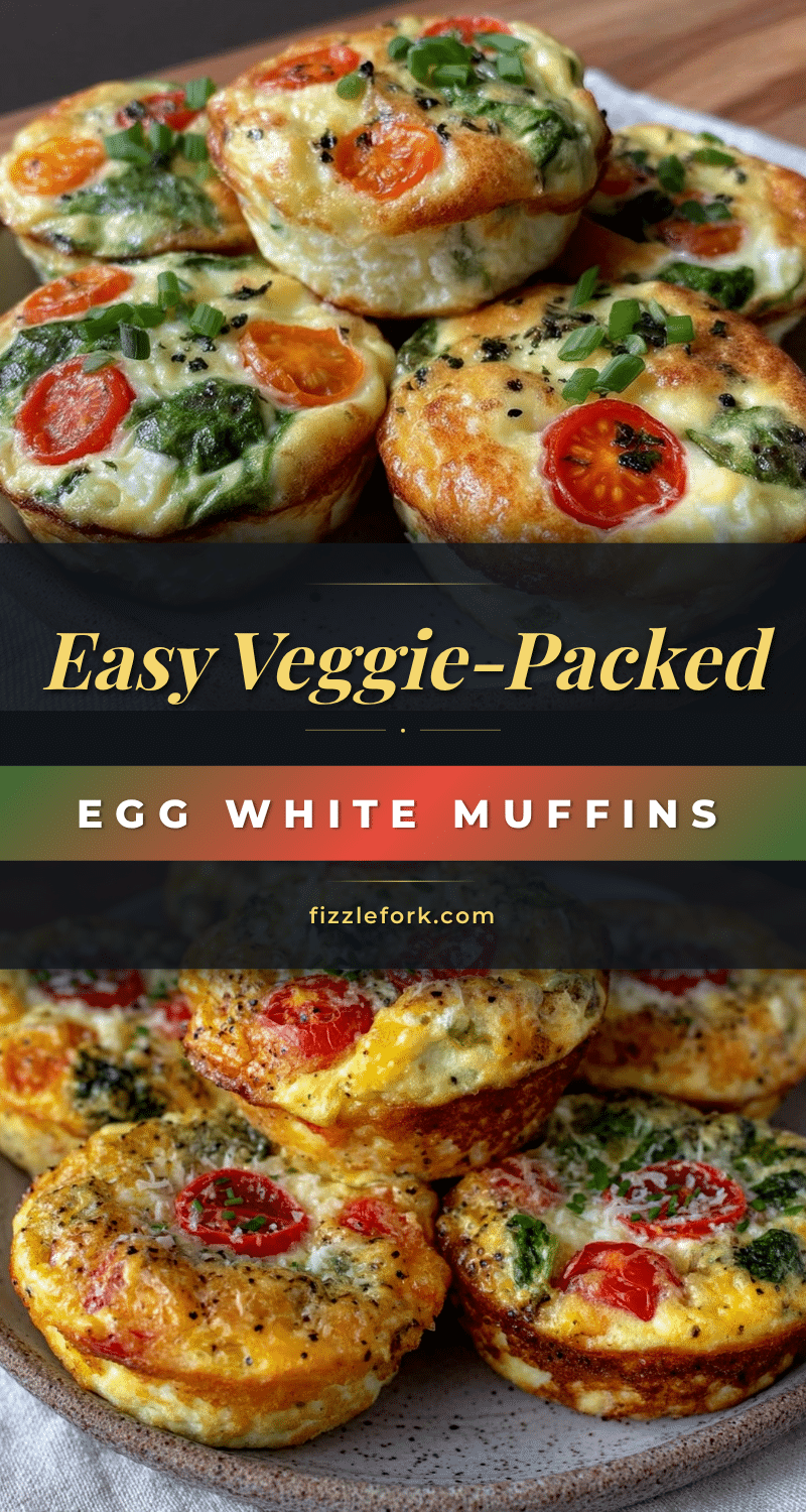 healthy veggie-packed egg white frittata muffins recipe