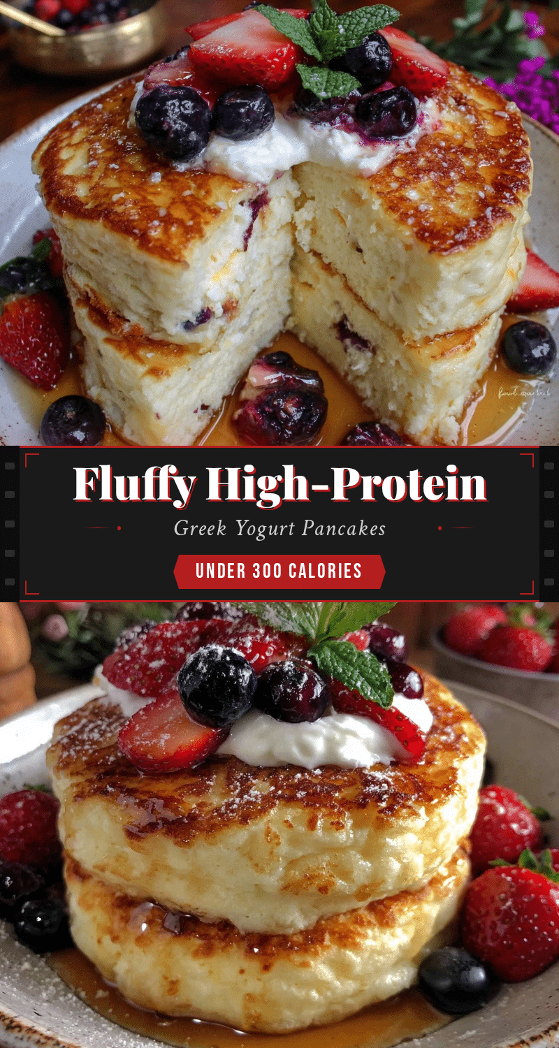 high-protein Greek yogurt pancakes recipe