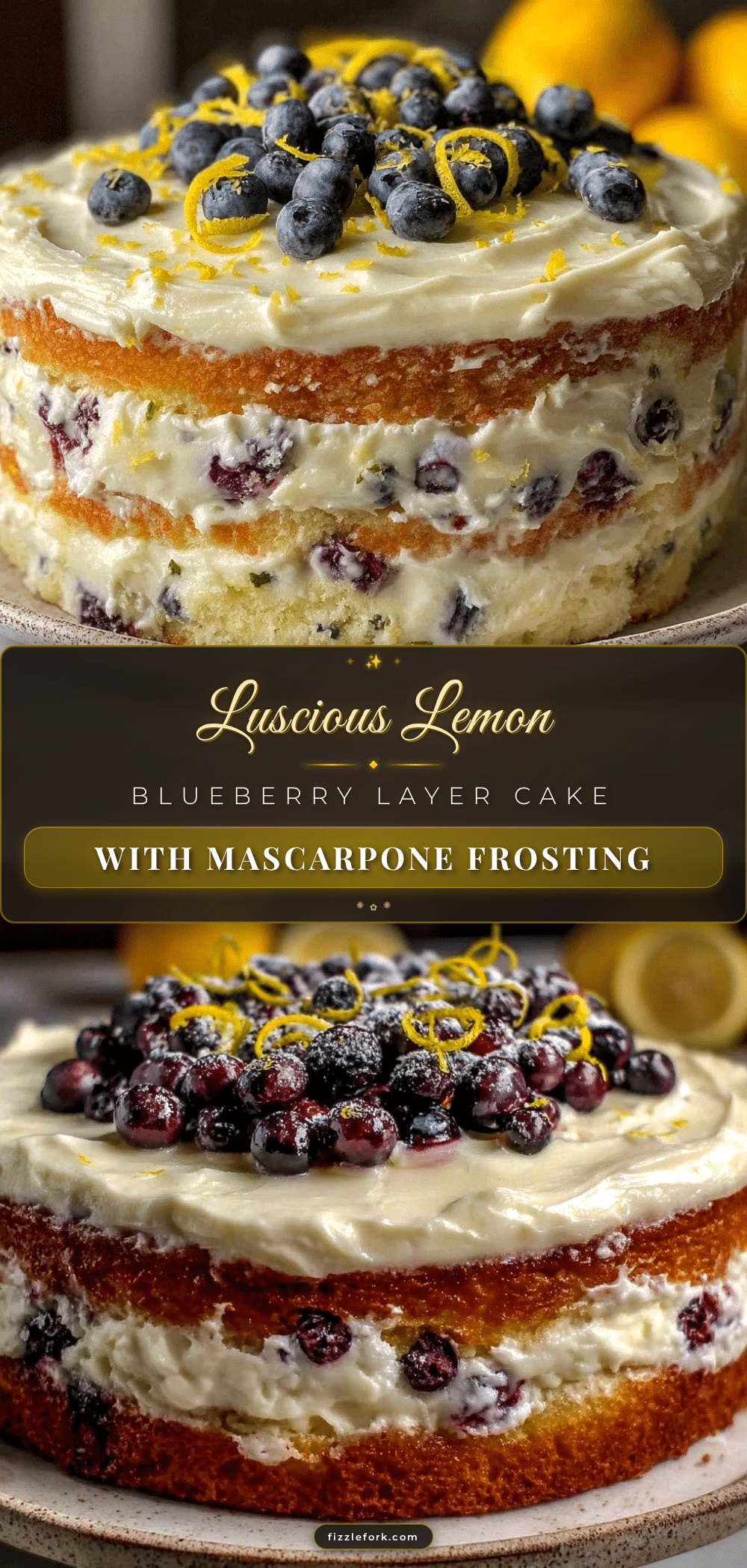 lemon blueberry layer cake recipe