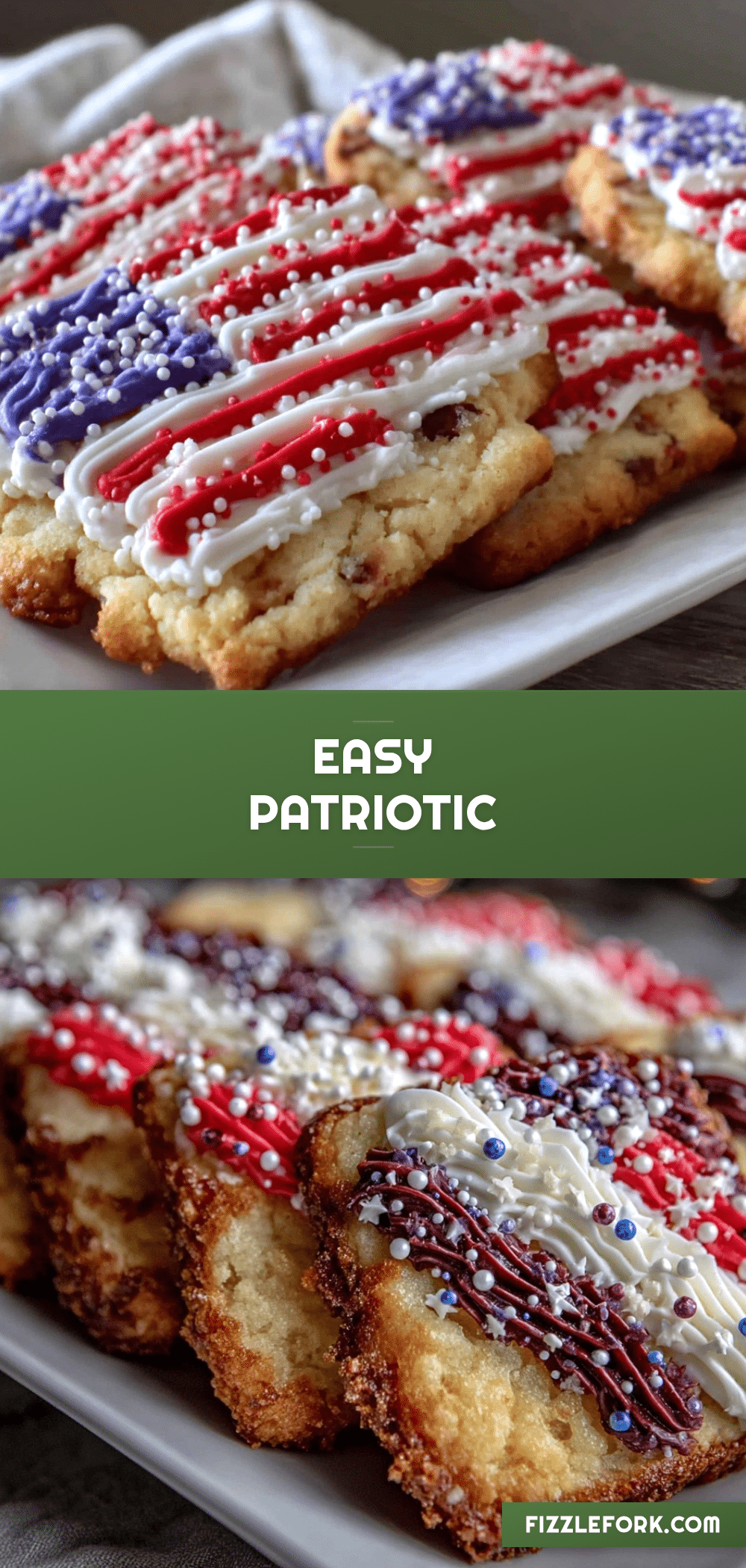 patriotic flag sugar cookies recipe