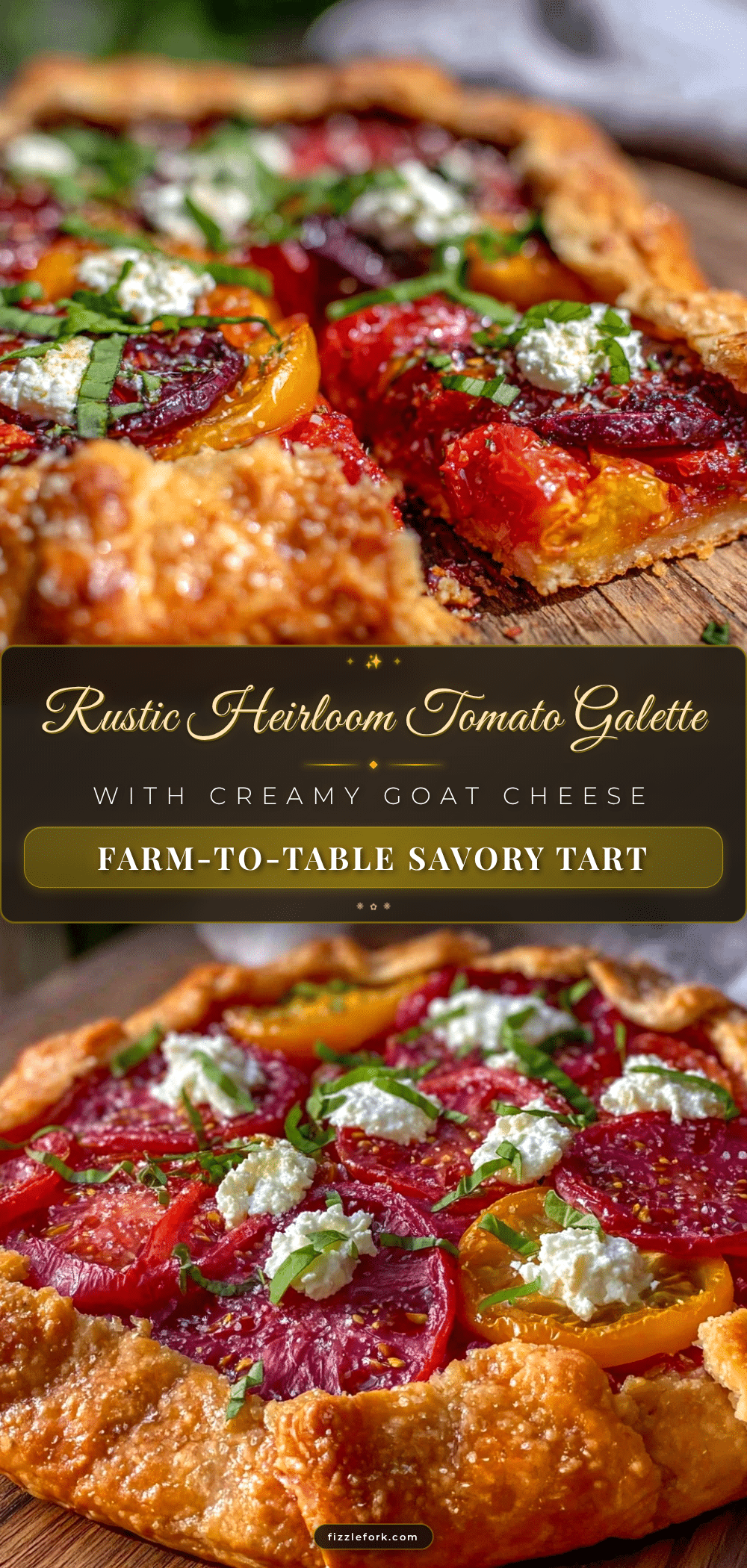 rustic heirloom tomato galette recipe
