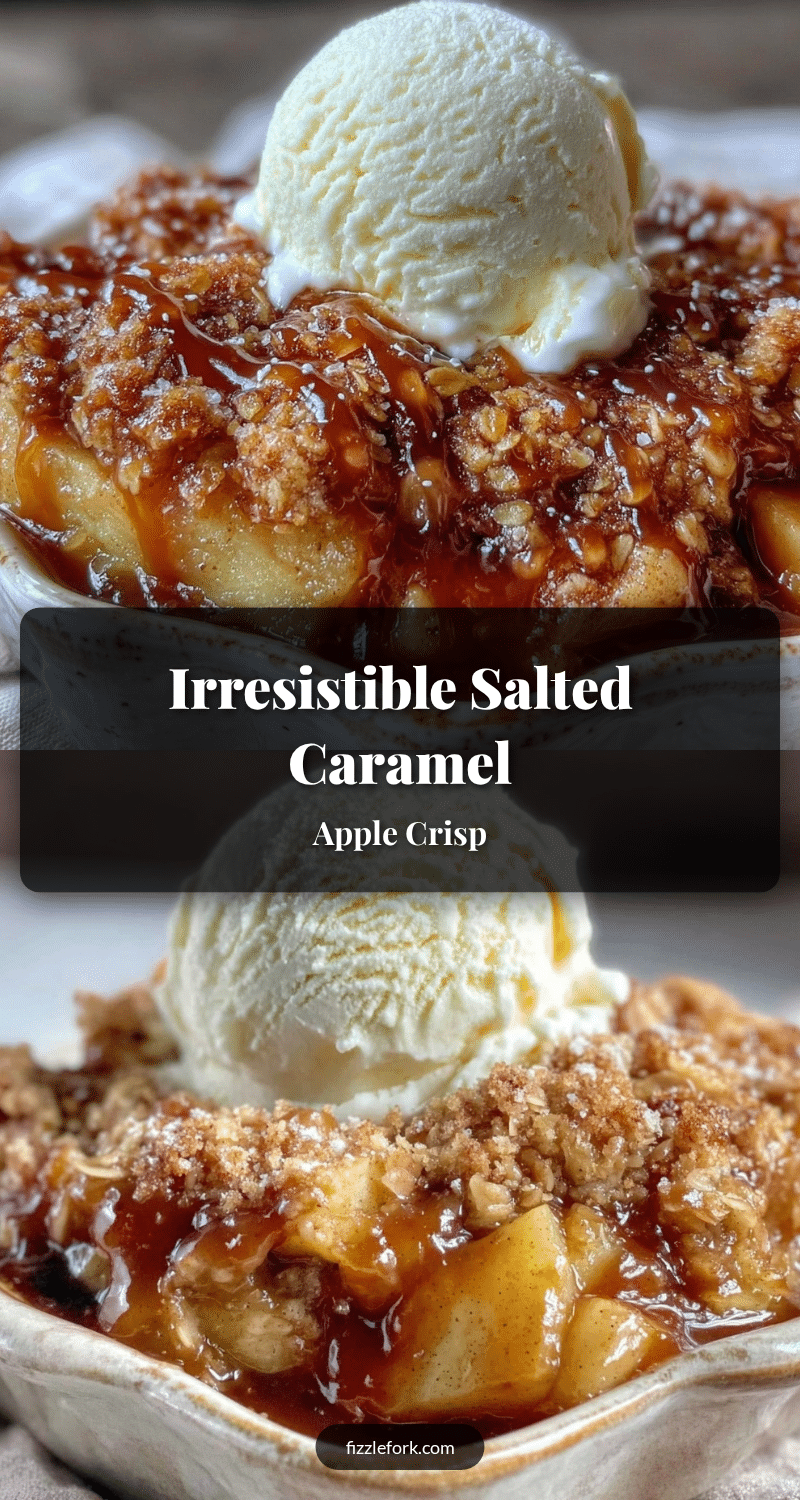 salted caramel apple crisp recipe