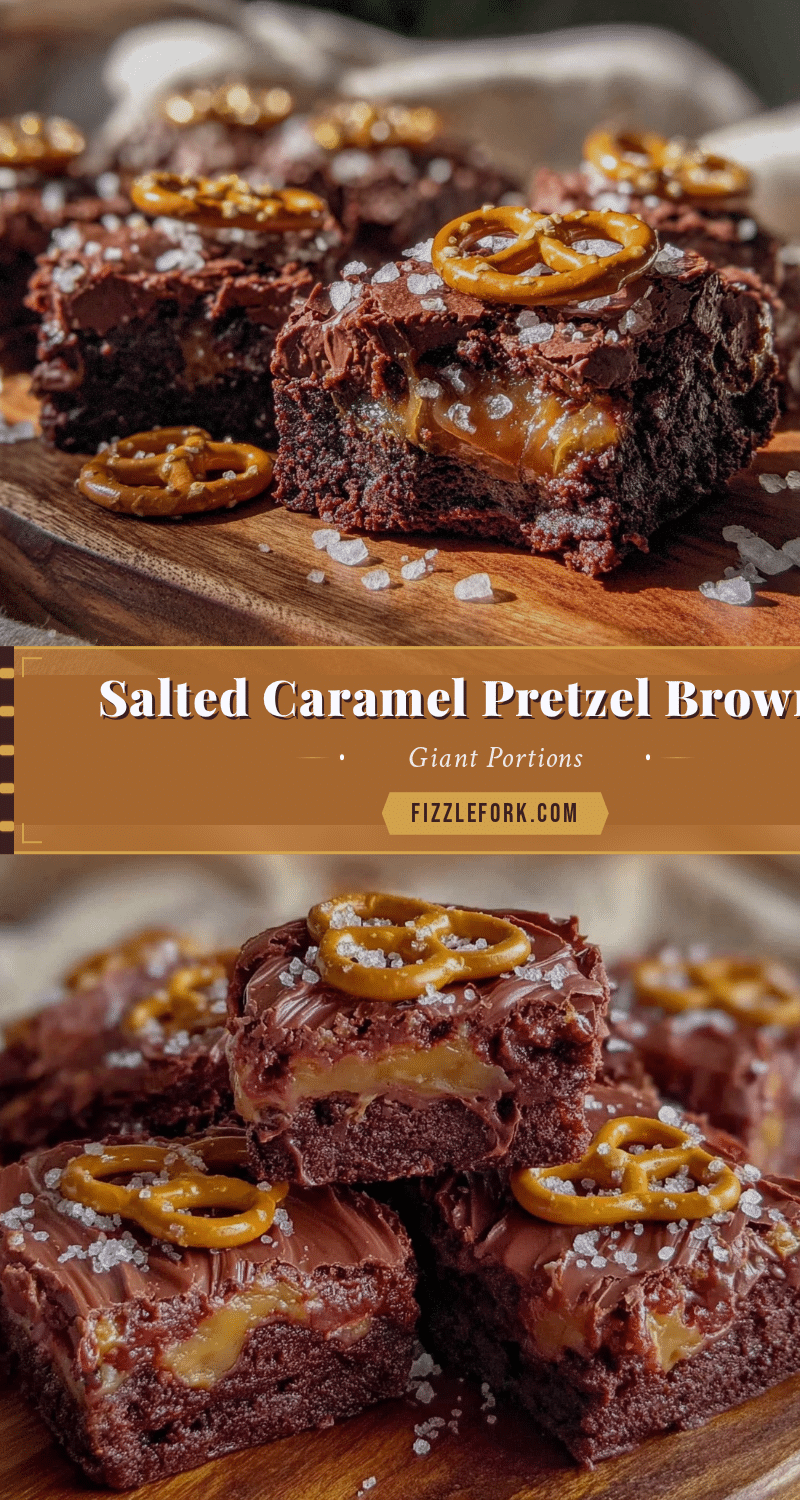 salted caramel pretzel brownies recipe