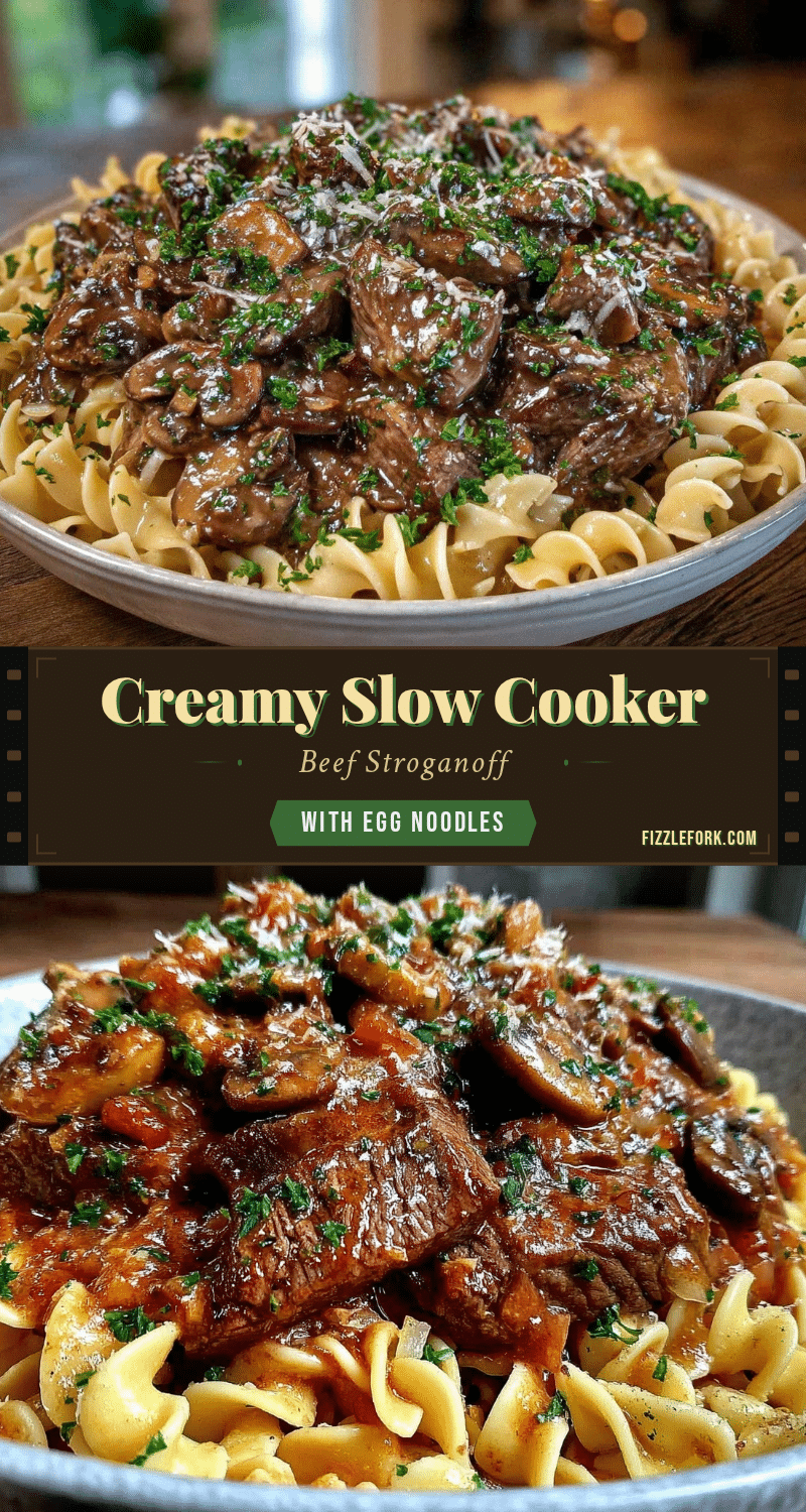 slow cooker beef stroganoff recipe