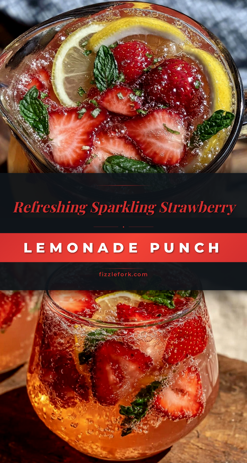 sparkling strawberry lemonade punch recipe