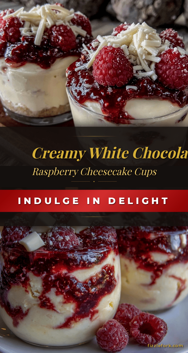 white chocolate raspberry cheesecake cups recipe