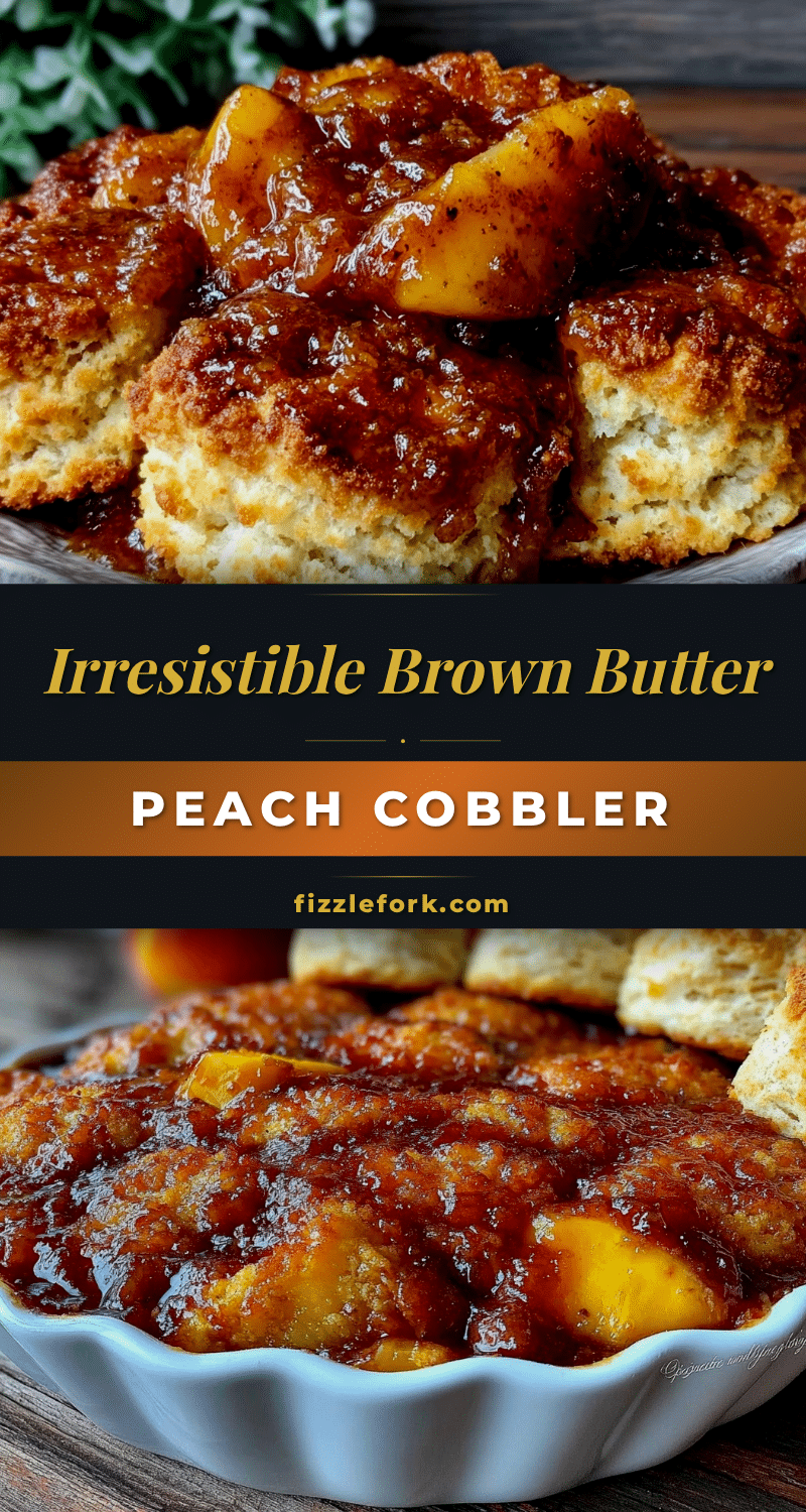 brown butter peach cobbler recipe