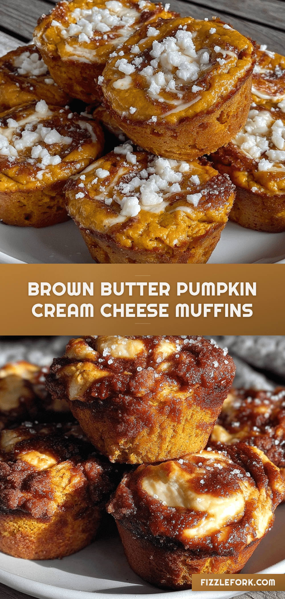 brown butter pumpkin cream cheese swirl muffins recipe