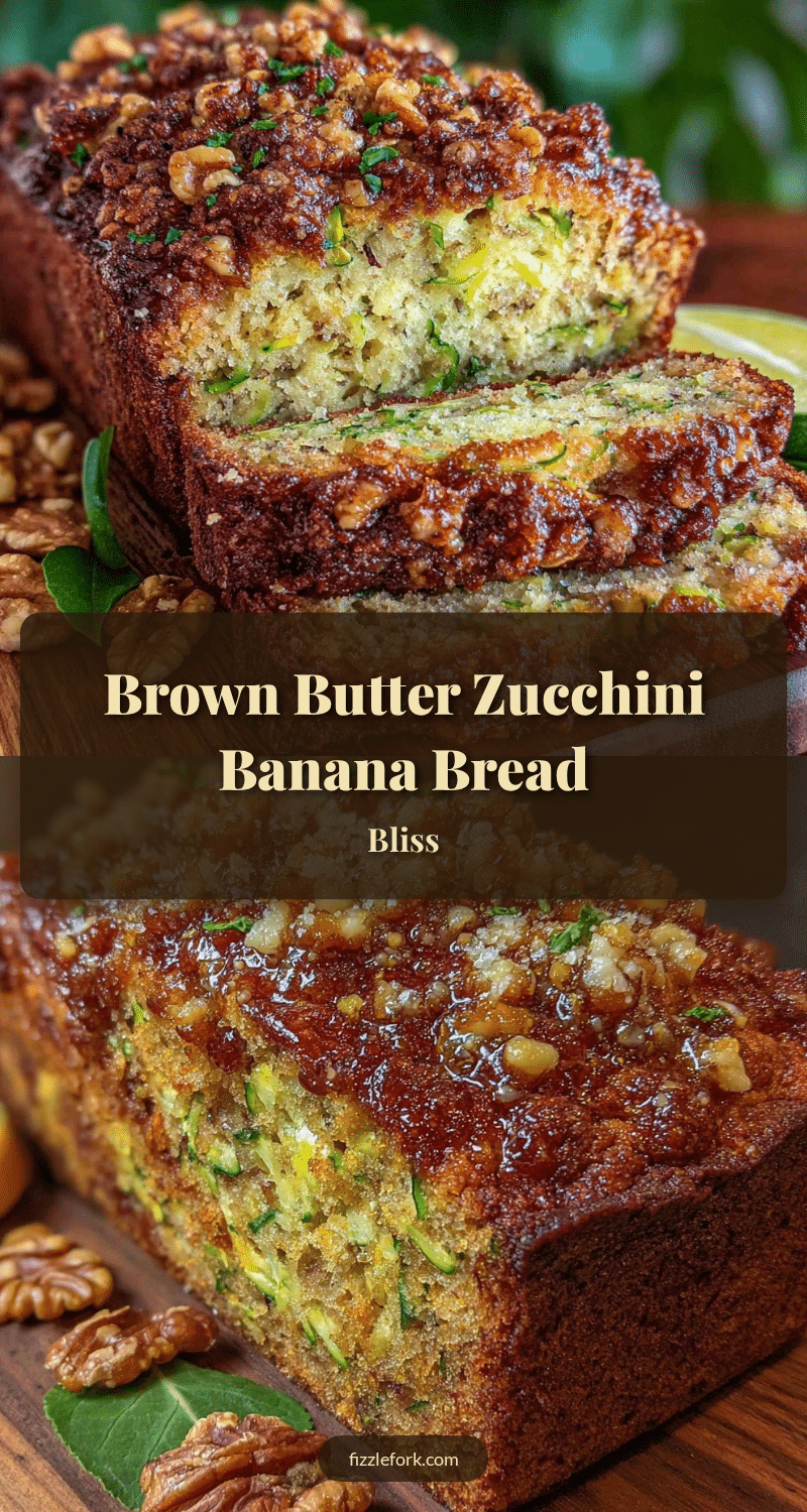 brown butter zucchini banana bread recipe