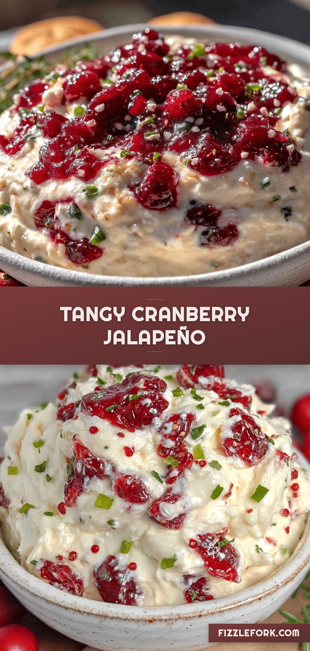 cranberry jalapeño cream cheese dip recipe