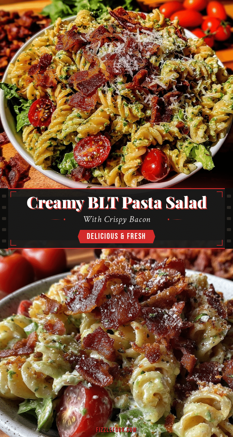 creamy BLT pasta salad recipe
