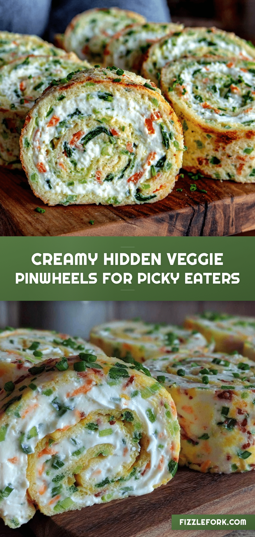 creamy hidden veggie cream cheese sandwich pinwheels recipe