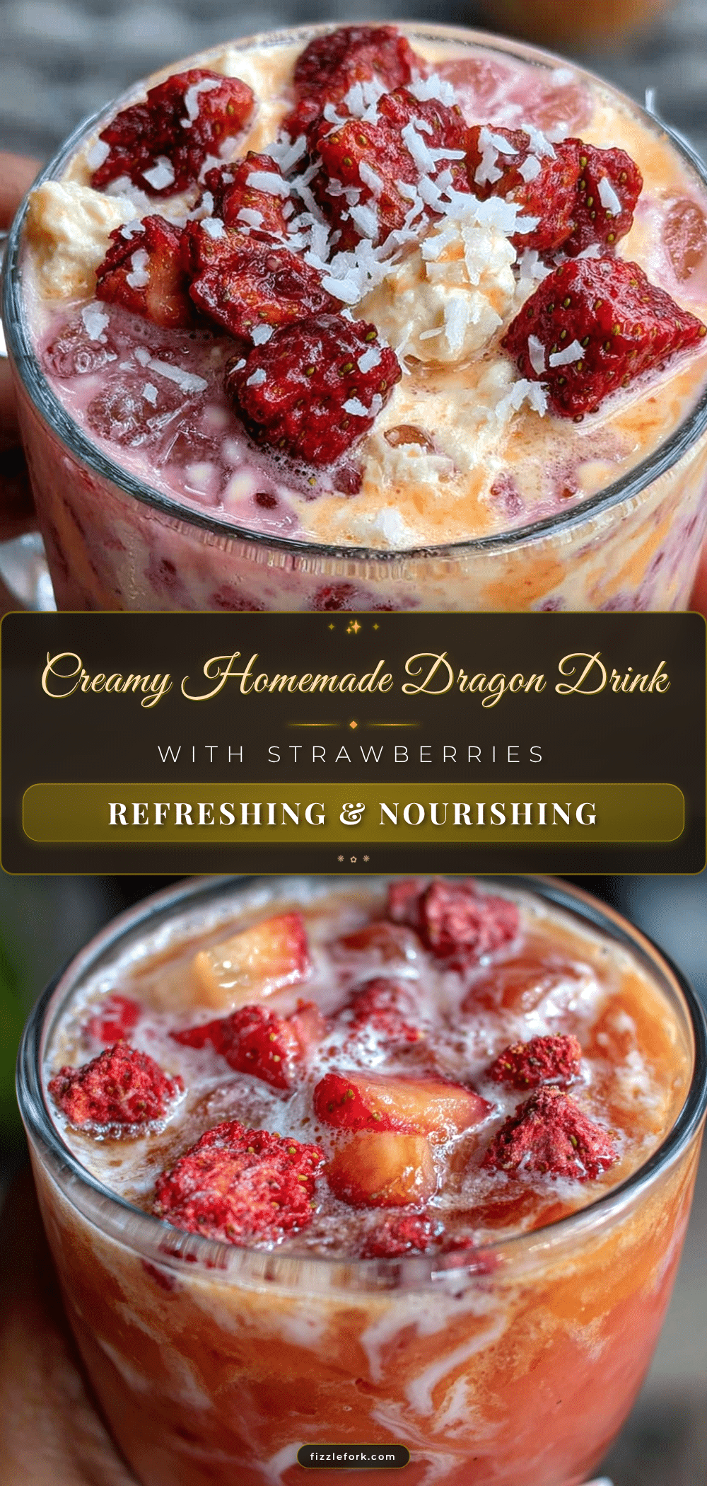 creamy homemade dragon drink recipe